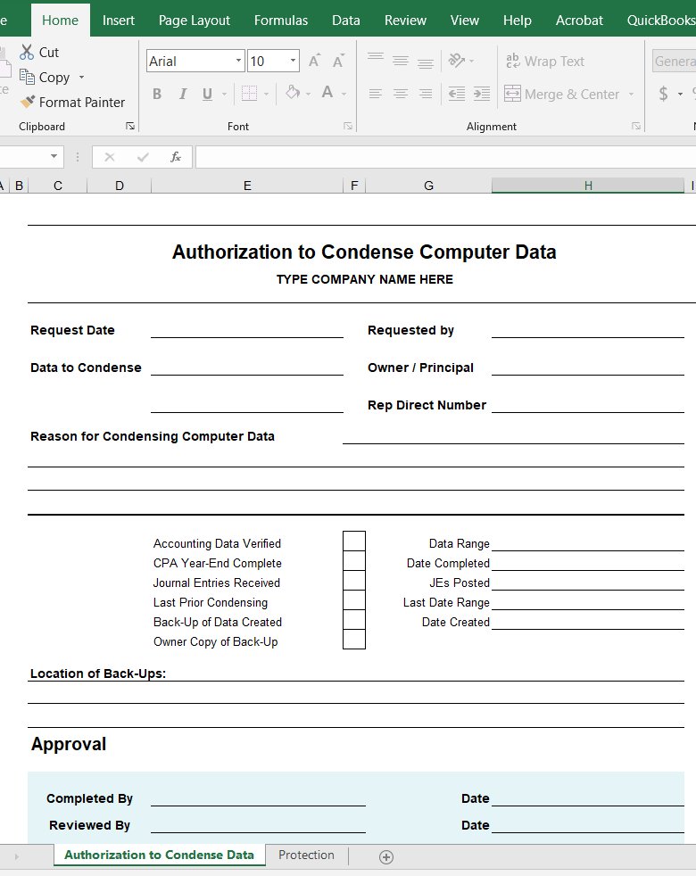 Authorization-to-Condense-Computer-Data-Form
