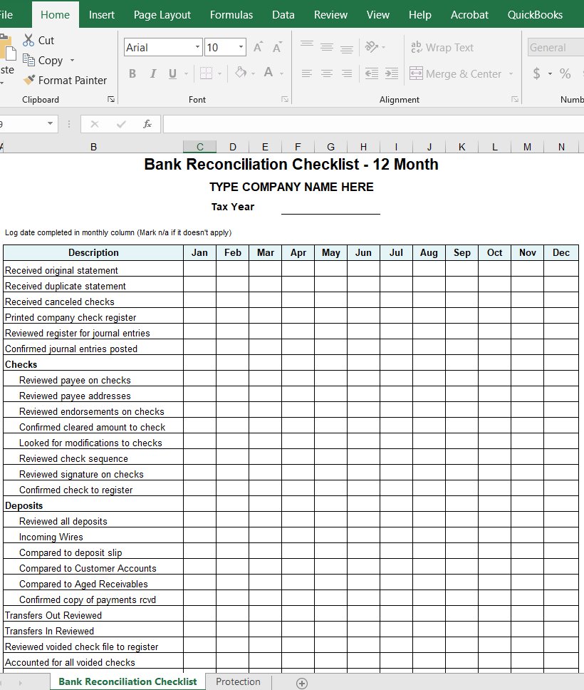Bank-Reconciliation-Checklist-12-Month