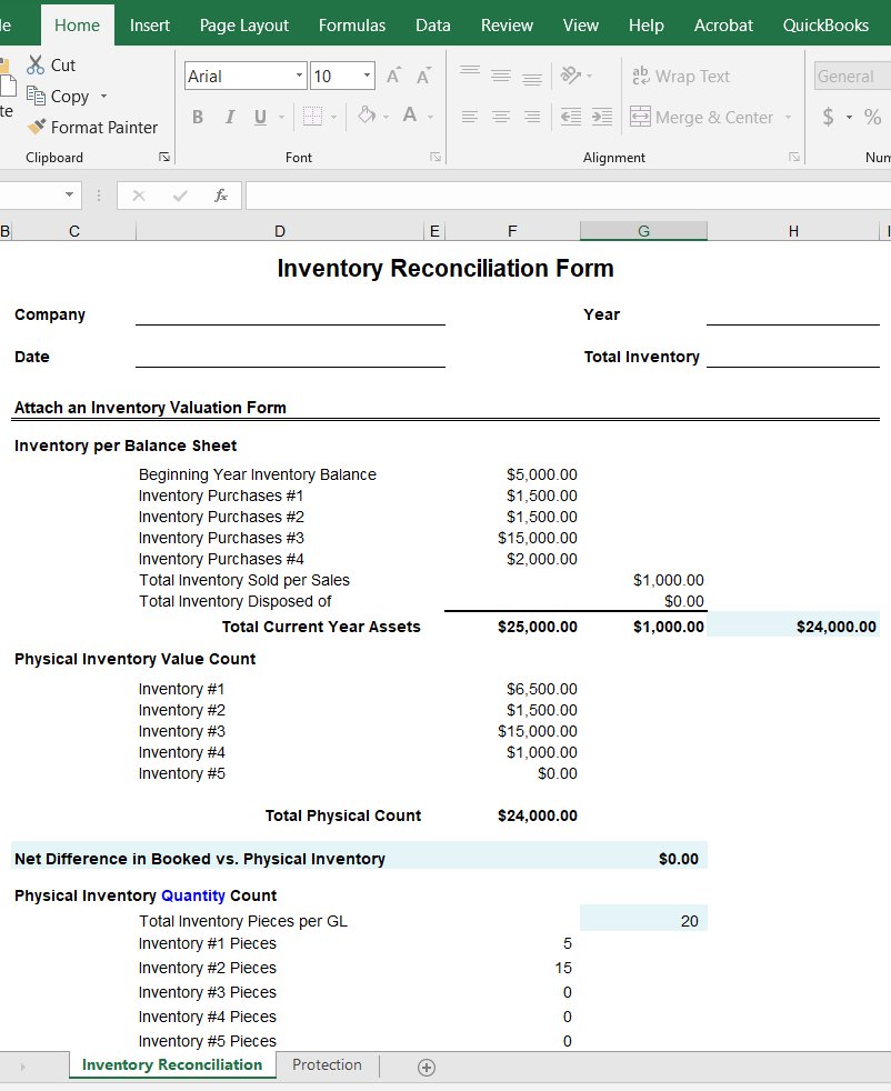 Inventory-Reconciliation-Form