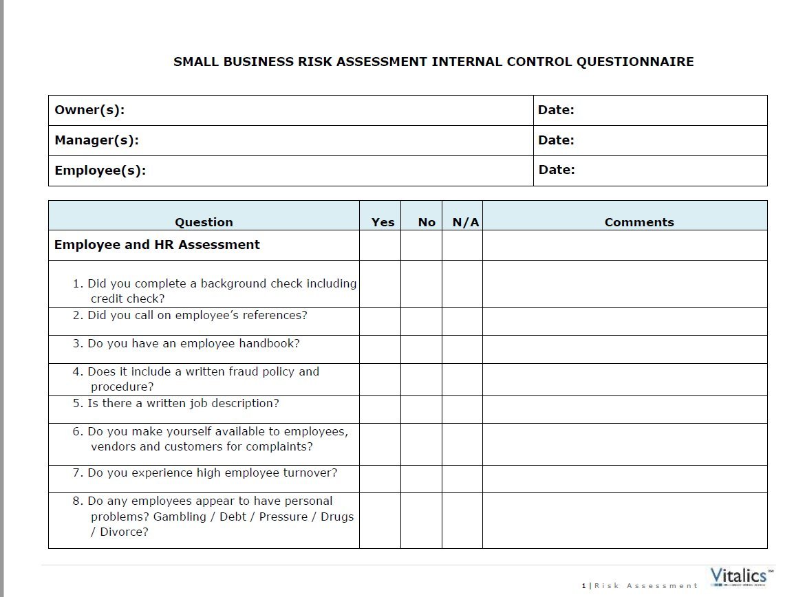 Small-Business-Risk-Assessment-Questionnaire